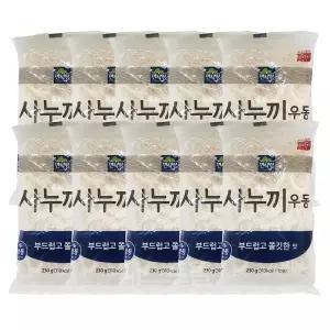 면사랑 사누끼우동 부드럽고 쫄깃한맛 230g 10개