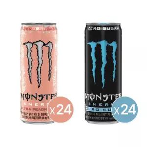 몬스터 에너지 피치킨 355ml 캔 24개+몬스터 에너지 제로슈거 355ml 캔 24개
