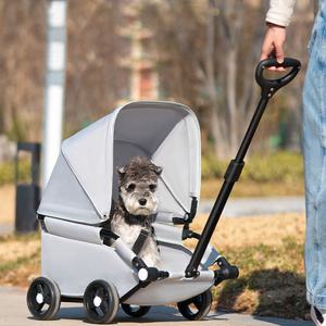 강아지 고양이 이동카트 유모차 반려견 반려묘 애완견 이동장 휴대용 개모차 웨건
