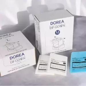 도레아 일회용 CPE 비닐가운 30매 벌크박스 앞치마 김장 요양병원 병역복 청소 위생복