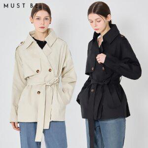 머스트비 분위기있는 숏 트렌치 자켓