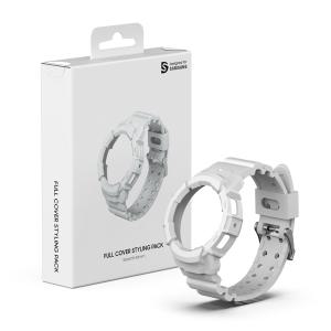 삼성 정품 갤럭시 워치4 워치5 40mm 풀커버 스트랩 스타일링팩 화이트 / GP-TOR905SAAWK