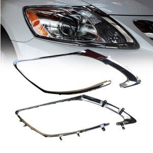 렉서스 GS300 헤드라이트 전기 도금 프레임 전조등 스프레이 커버 보호 스트립 0607080910 GM