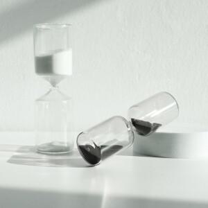 모던 크리스탈 인테리어 장식 모래시계 5분 1 게소품 유리 욕실 힐링