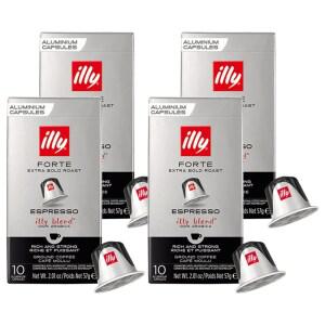 일리 네스프레소 홈까페 사무실 호환 캡슐커피 포르테 5.7g 10개입 4개