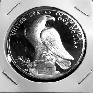 미국 1984년 LA올림픽 독수리 기념주화 미사용 은화(1)