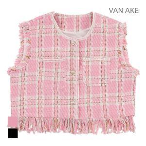 [반에이크] 테슬 트위드패턴 베스트_VB35VTQ301Z