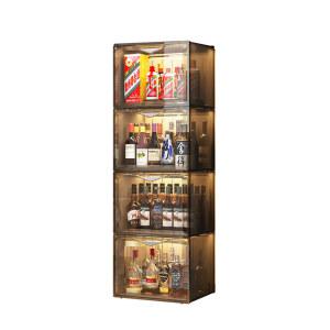 위스키진열장 장식장 와인진열장 원목 양주장식장 1단 와인 수납장 술장 피규어