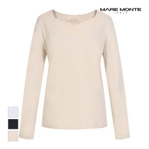 [마레몬떼] 하트넥 티셔츠_M232MTS04P0