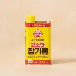 오뚜기 고소한참기름450ml(캔)