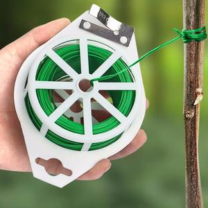 식물 원예용 가든 타이 화분 화초 지지대 분재 고정끈 50m 가드닝 빵끈 와이어 고추 넝쿨 묶기용 철사