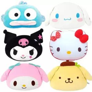 산리오 쿠션 헬로키티 시나모롤 쿠로미 마이멜로디 포차코 한교동 폼폼푸린 쇼파 소파 사무실 캐릭터 인형 얼굴 쿠션 50cm