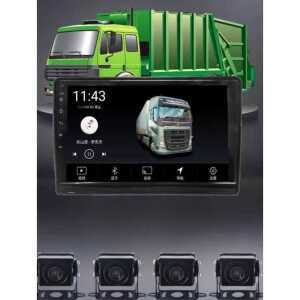 10인치 5채널 트럭 버스 5CH 1080P 블랙박스 트레일러 FHD 중장비 CCTV 백업 표준 카드 비전 주차 박스