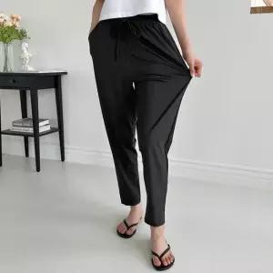 [오노마] ONM 9부 여자 팬츠 여름 바지 밴딩 슬랙스 시원한 냉감  29550912)