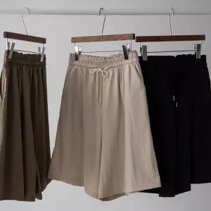 (안나앤플러스) 바스락 와이드 6부 팬츠[팬츠DK523] 빅사이즈