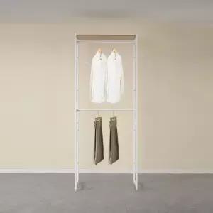 드레스룸 850 2단 행거 시스템행거 철제 선반 조립식 스탠드