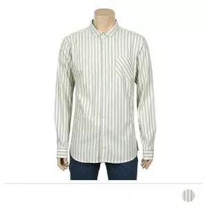 [하프클럽/]단가라 남녀공용 무지 오버핏 체크셔츠 와이셔츠