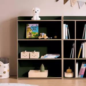 페어리 E0등급 가로 800 높이 1080 전면 3단책장 교구장