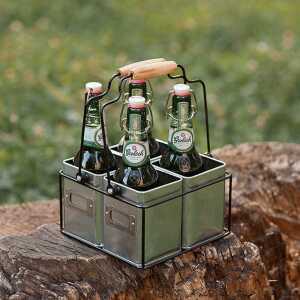 음료홀더 병 커피 캠핑 피크닉 철제 트레이 랙 캐리어