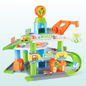 [마이리틀타이거] 타이거엔진 주차타워 플레이 세트 /메가사이즈/미니카 2대포함