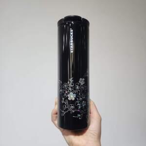 스타벅스 SS 코리아 블랙 텀블러 473ml 자개 외국인선물 각인 제작