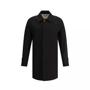 25SS 버버리 남성 쇼트 캠던 헤리티지 싱글 하프 코트 블랙 8079392 A1189