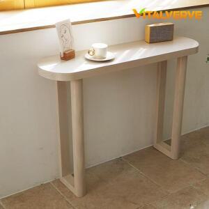 [QNTS46VW_55]로즈 소나무원목 타원 콘솔 원목테이블 800