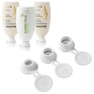 샴푸 린스 캡 세트 3P 절약 거꾸로 알뜰 로션 뚜껑 꺼꾸로 용기 끝까지 마개 병