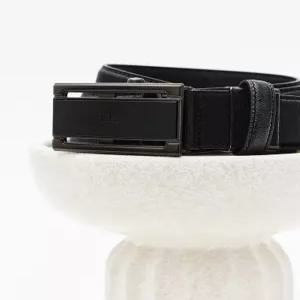 닥스 액세서리 남성 24FW [스테디셀러]블랙 음각로고 소가죽 벨트 WBBE4F105BK