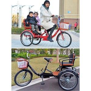 접이식 성인용 삼륜 세발 바이크 사륜 안장 할머니 tu01974 삼천리 YSD 적재함