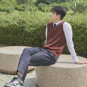 (대여) 바지 남색 스판 남자 교복대여 교복몰