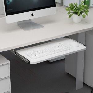 데스크 레일형 선반 트랙 받침 75X24CM 블랙 하단 25CM 화이트 라운딩 52 레일 키보드 거치대 그레이