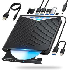 [일본산] 외장 드라이브 지원, DVD/CD 플레이어/읽기/쓰기 지원, USB 3.0 &/Type-C 지원, /DVD/CD 지원, BD 드라이브, Windows 7-11 & Mac, PC 호환, M-DISC(블랙)