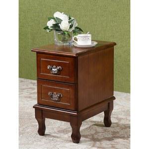 원목협탁 엔틱 침대 협탁 우드 모듈 낮은 틈새 화이트