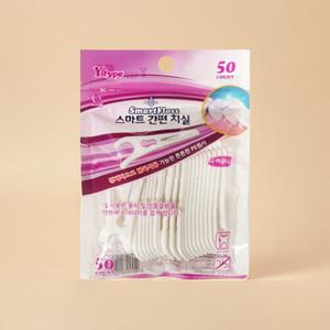 y자 치실 손잡이 Y형 Y자 일회용 치실 50개입