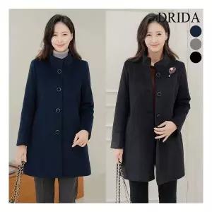 드리다 여성 겨울 캐시미어 울 빅사이즈 누빔 코트 자켓 아우터 50-60대 중년여성 엄마옷 하객 상견례