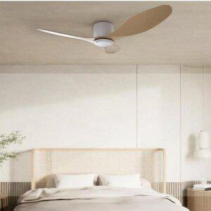 한국형 벨로스 IoT 스마트 실링팬 132cm 52인치 화이트우드 조명불포함 거실용