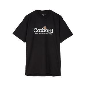 [칼하트] 남성 WIP 라벨 스크립트 반팔 티셔츠 블랙 I034421 89XX