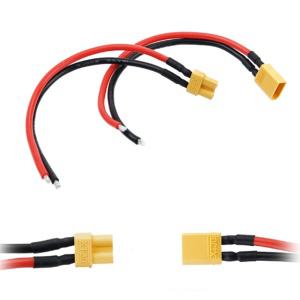 2핀 DC전원 점퍼선 커넥터 MF 10cm 적흑케이블 PCB용 배선선