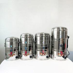 화영 스텐 316 전기 물통 16호 13.6L 물 끓이기 보온 장국통 육수 온도 조절