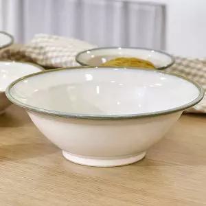 올리브 엣지 도자기 식기 면기 미코-229 AT 비빔밥 샐러드 라면 그릇