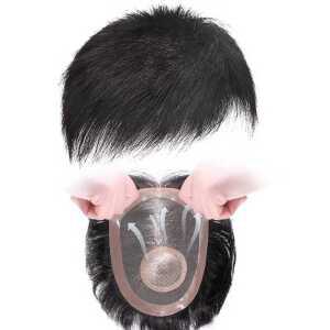 남자가발 통가발 자연스러운 중년 통기성 짧은 정수리 고품질