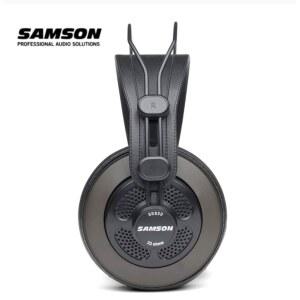 이어폰y잭 Samson SR850 모니터링 HIFI 헤드셋 소매 박스가없는 스튜디오 용 세미 백 헤드폰