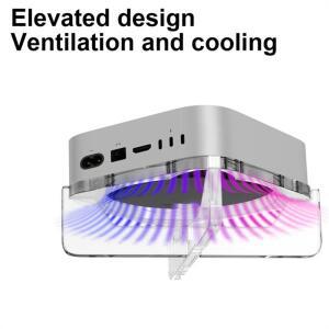Mac Minim4 데스크탑 지원 베이스용 Studio Max 수납함 브래킷 아크릴 스탠드용 뉴스