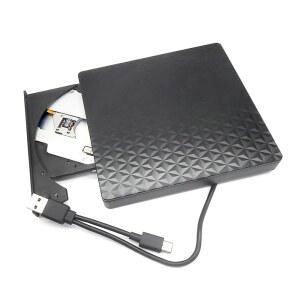 Meigpai 휴대용 슬림 외장 블루레이 DVD 플레이어/BD-RE 버너, 레노버 요가 6 7i 9i X390 북 7X Pro 730 C940 노트북, 2-in-1 듀얼 레이어 6X BD-R DL 8X DVD-RW CD 라이터 광학 드라이브