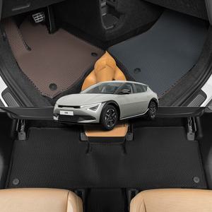 더뉴 EV6 페이스리프트 엠보 더블 TPE 카매트 트렁크 발 벌집매트