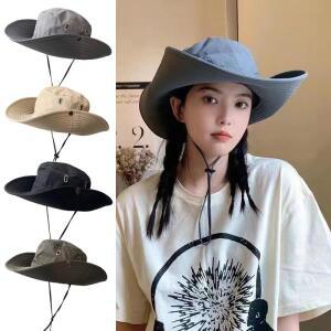 야외 등산 카우보이 모자 여름 태양 보호 낚시 남성 캠핑 피크닉 사냥 하이킹 선 스크린