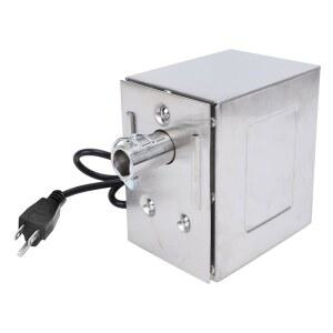 Asixxxix 전기 그릴 로티세리 모터 45W 스테인리스 스틸 BBQ 스핏 200-250kg 하이 토션 돼지 염소 닭 야외 바비큐용 범용 헤비 듀티 교체 미국