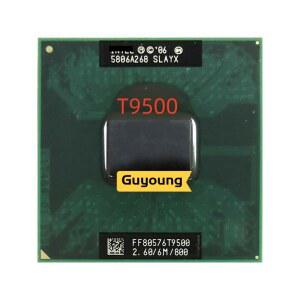 965 칩셋용 800 6M CPU 듀오 프로세서 T9500 노트북 듀얼 6GHZ 캐시 코어