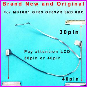 MSI MS 16R1 8RD MS16R1 K1N 케이블 8RC EDP 노트북 스크린 3040108 GF63 3040145 플렉스 K1N J36 LCD 비디오 H39 플랫 GF63VR
